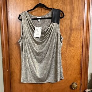 Women's gold and black shimmering blouse